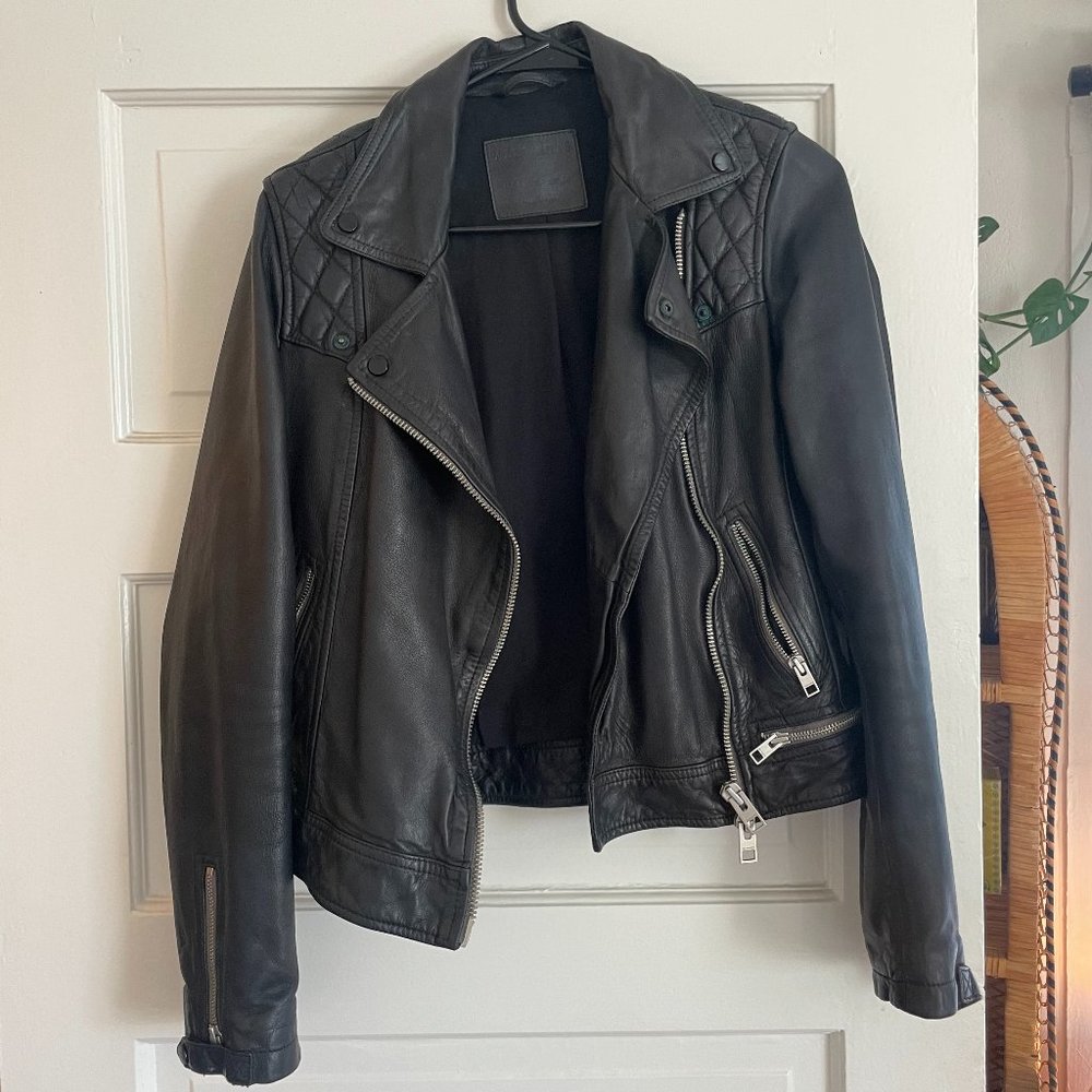 VINTAGE All Saints Leather Biker Jacket